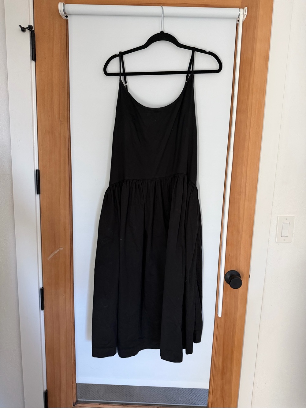 Laude the label Black Spaghetti Strap Midi Dress - Classic Women's Dress
